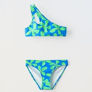 NWT Zara Girls Asymmetrical Bikini